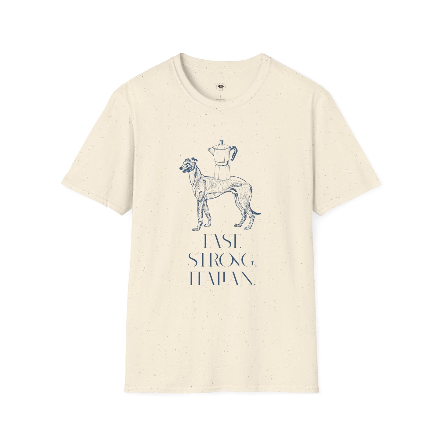 Fast strong Italian, Coffee Lover Unisex T-Shirt, Funny Coffee Tee, Cute Gift for Baristas, Coffee Obsessed Apparel, Casual Everyday Wear