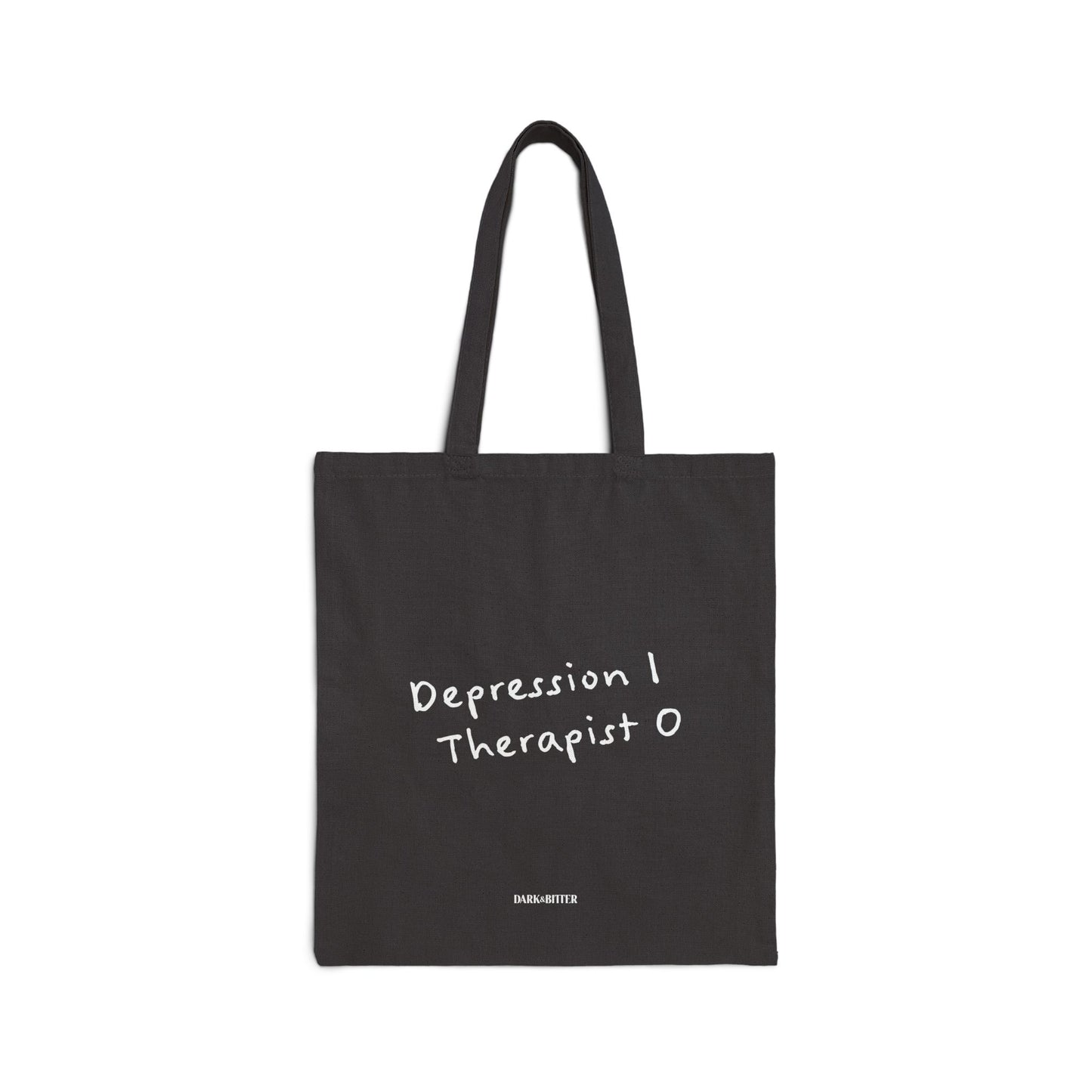 Depression 1 Therapist 0 Tote bag