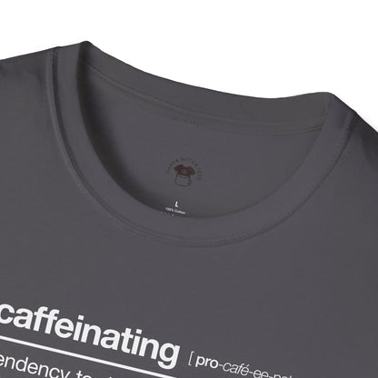 Procaffeinating, Coffee Lover Unisex T-Shirt, Funny Coffee Tee, Cute Gift for Baristas, Coffee Obsessed Apparel, Casual Everyday Wear