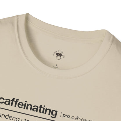 Procaffeinating, Coffee Lover Unisex T-Shirt, Funny Coffee Tee, Cute Gift for Baristas, Coffee Obsessed Apparel, Casual Everyday Wear