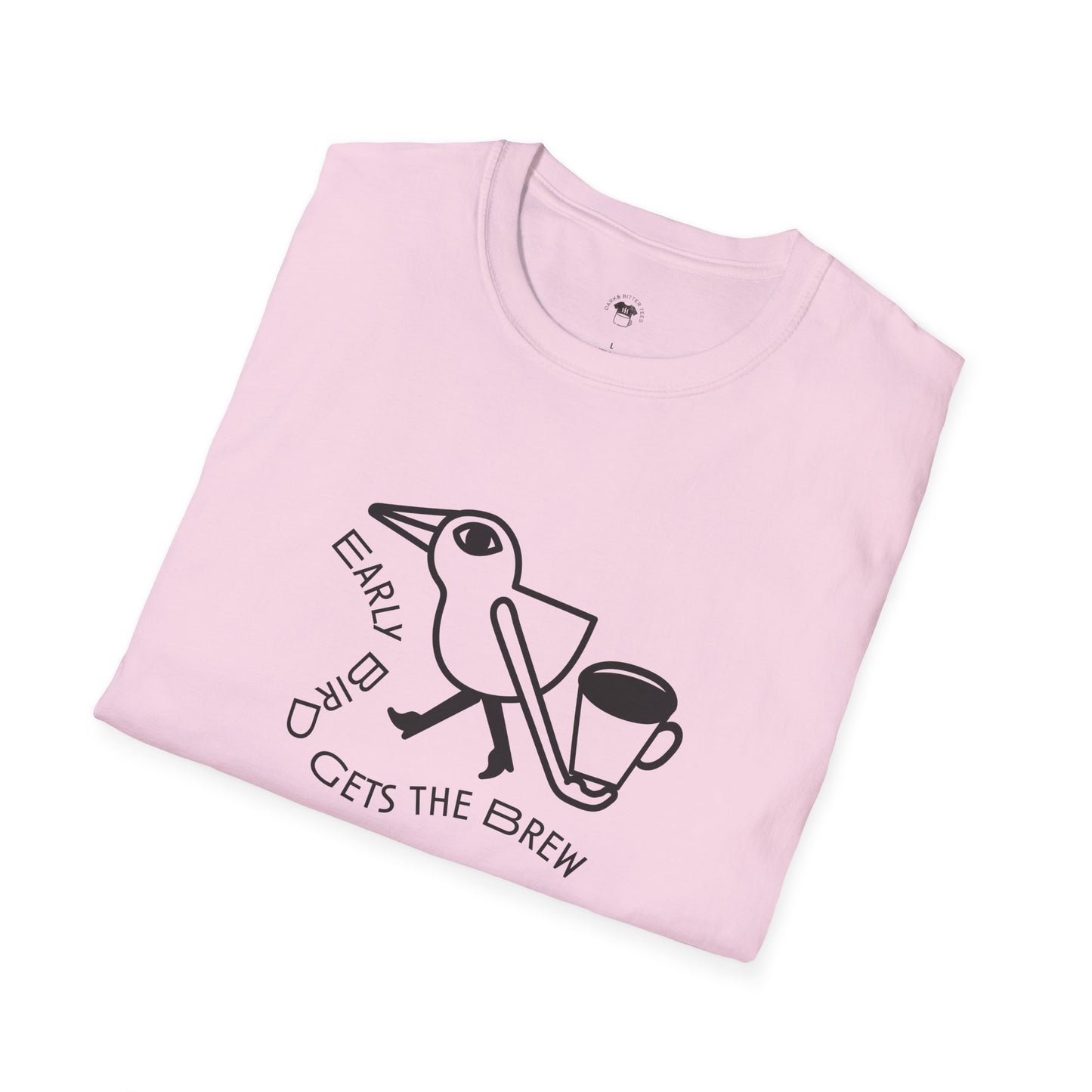 Early bird gets the brew, Coffee Lover Unisex T-Shirt, Funny Coffee Tee, Cute Gift for Baristas, Coffee Obsessed Apparel, Casual Everyday Wear