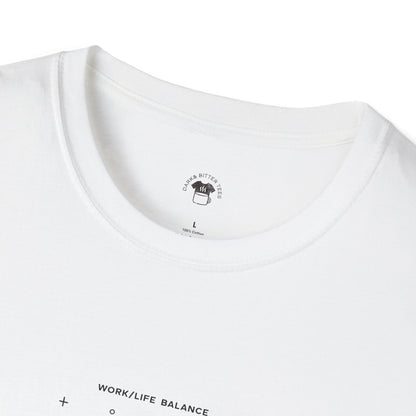 Work life balance, Coffee Lover Unisex T-Shirt, Funny Coffee Tee, Cute Gift for Baristas, Coffee Obsessed Apparel, Casual Everyday Wear