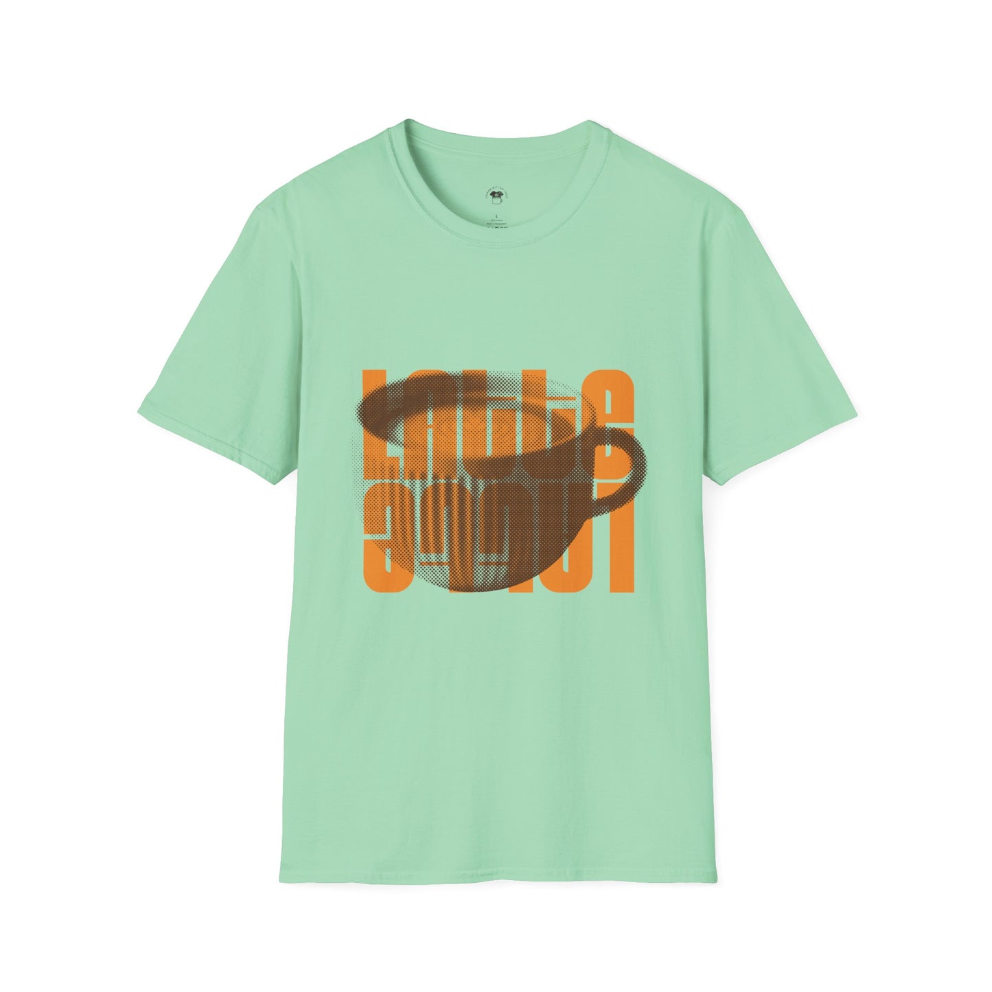 Latte Cup, Coffee Lover Unisex T-Shirt, Funny Coffee Tee, Cute Gift for Baristas, Coffee Obsessed Apparel, Casual Everyday Wear