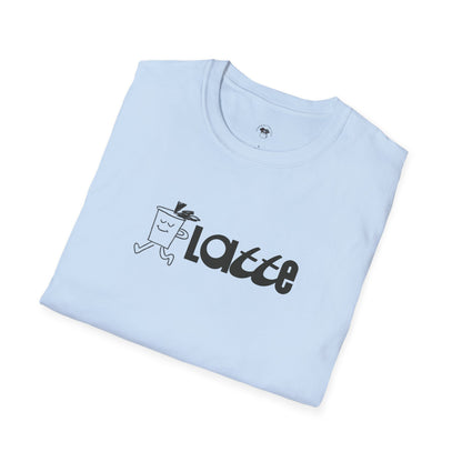 Latte, Coffee Lover Unisex T-Shirt, Funny Coffee Tee, Cute Gift for Baristas, Coffee Obsessed Apparel, Casual Everyday Wear