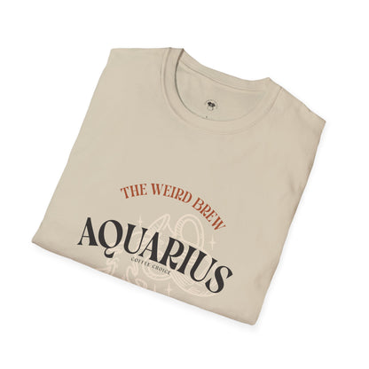 Aquarius coffee, Coffee Lover Unisex T-Shirt, Funny Coffee Tee, Cute Gift for Baristas, Coffee Obsessed Apparel, Casual Everyday Wear