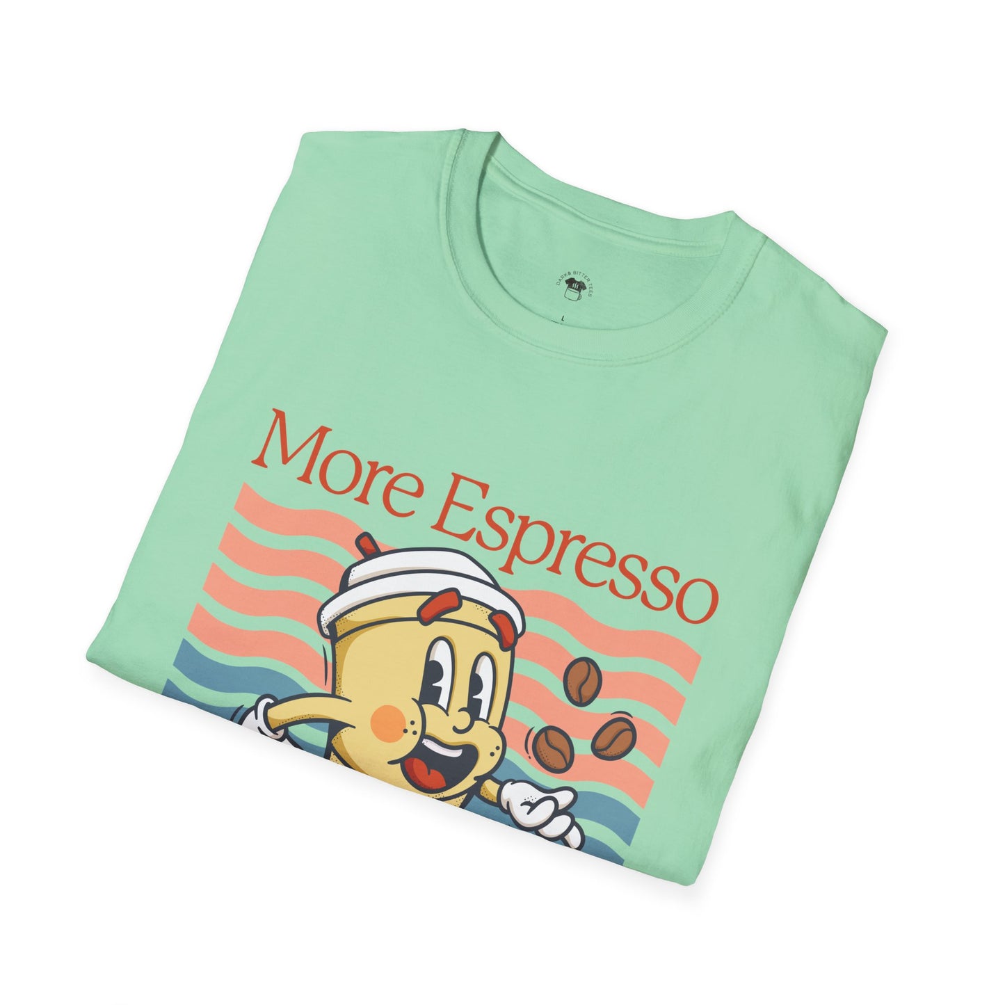 More espresso less depresso, Coffee Lover Unisex T-Shirt, Funny Coffee Tee, Cute Gift for Baristas, Coffee Obsessed Apparel, Casual Everyday Wear