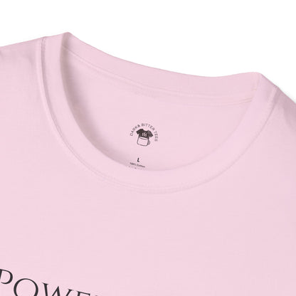 Powered by caffeine and sarcasm, Coffee Lover Unisex T-Shirt, Funny Coffee Tee, Cute Gift for Baristas, Coffee Obsessed Apparel, Casual Everyday Wear