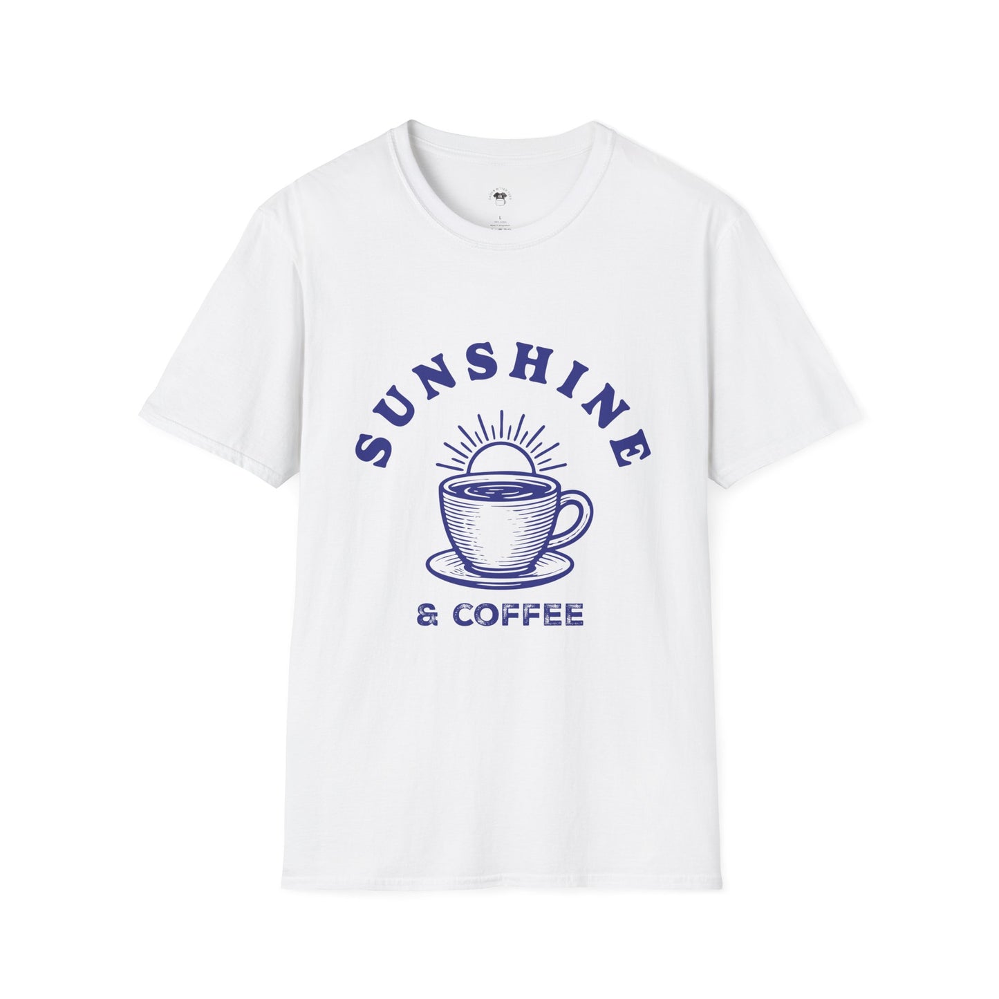 Sunshine and coffee, Coffee Lover Unisex T-Shirt, Funny Coffee Tee, Cute Gift for Baristas, Coffee Obsessed Apparel, Casual Everyday Wear