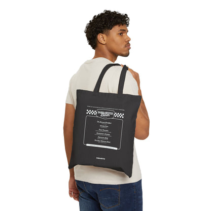 Dark & Bitter Diner Menu Tote bag