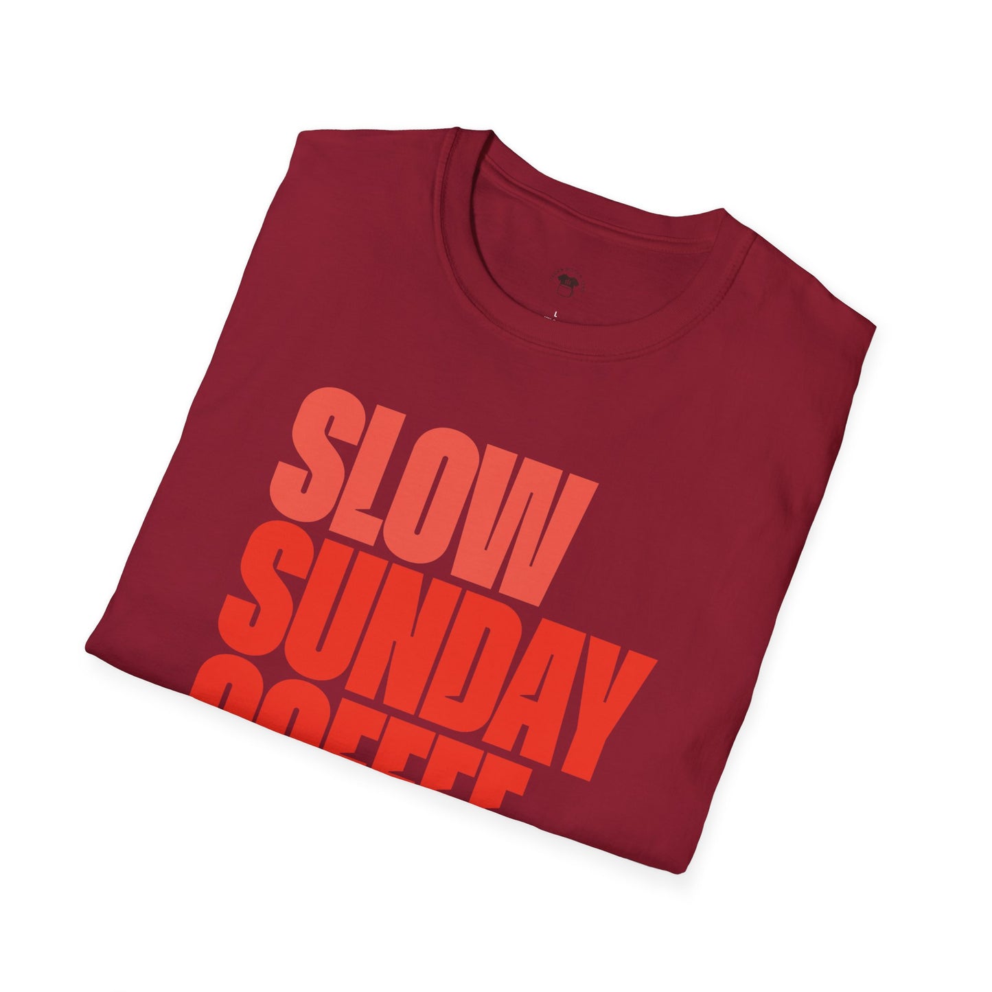 Slow Sunday coffee club, Coffee Lover Unisex T-Shirt, Funny Coffee Tee, Cute Gift for Baristas, Coffee Obsessed Apparel, Casual Everyday Wear