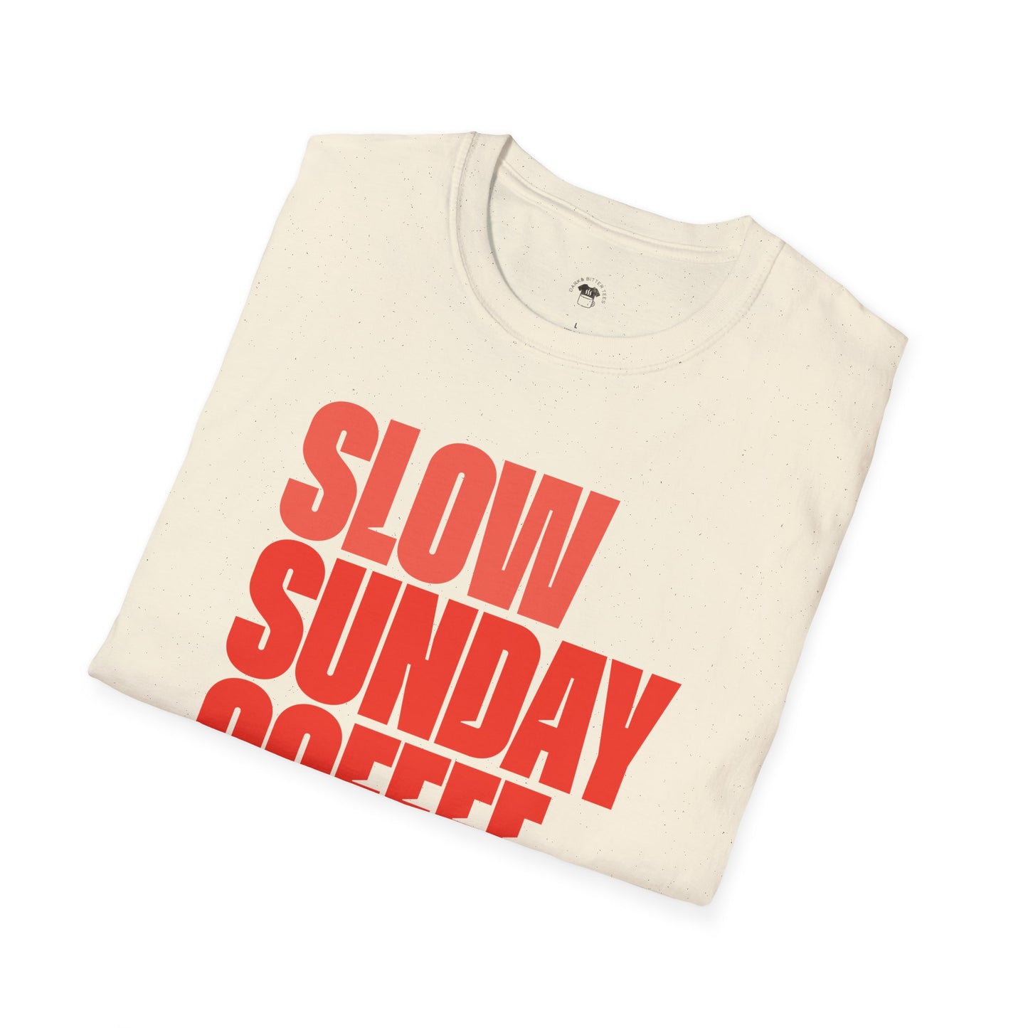 Slow Sunday coffee club, Coffee Lover Unisex T-Shirt, Funny Coffee Tee, Cute Gift for Baristas, Coffee Obsessed Apparel, Casual Everyday Wear