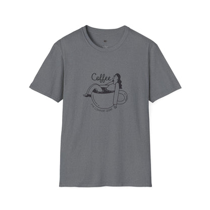 Coffee is my comfort zone, Coffee Lover Unisex T-Shirt, Funny Coffee Tee, Cute Gift for Baristas, Coffee Obsessed Apparel, Casual Everyday Wear
