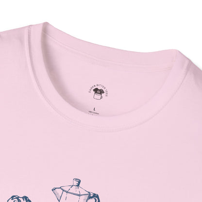 Fast strong Italian, Coffee Lover Unisex T-Shirt, Funny Coffee Tee, Cute Gift for Baristas, Coffee Obsessed Apparel, Casual Everyday Wear