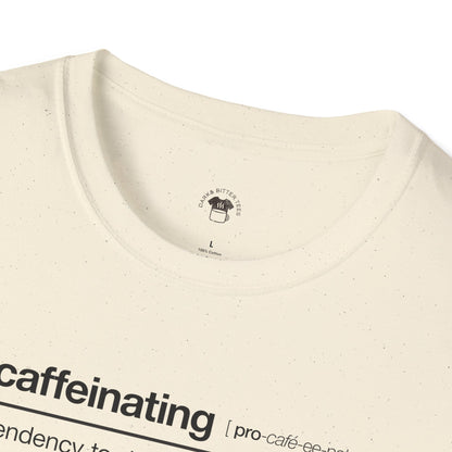 Procaffeinating, Coffee Lover Unisex T-Shirt, Funny Coffee Tee, Cute Gift for Baristas, Coffee Obsessed Apparel, Casual Everyday Wear