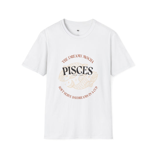 Pisces coffee, Coffee Lover Unisex T-Shirt, Funny Coffee Tee, Cute Gift for Baristas, Coffee Obsessed Apparel, Casual Everyday Wear