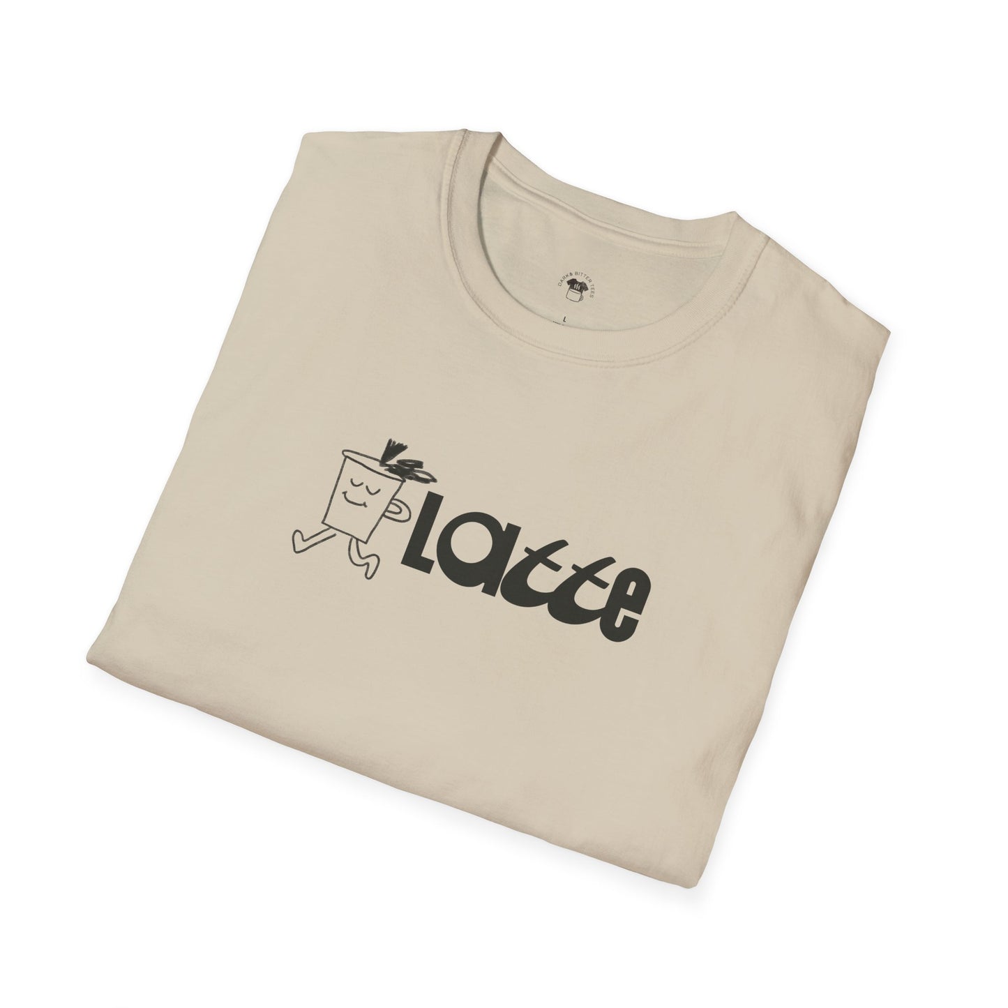 Latte, Coffee Lover Unisex T-Shirt, Funny Coffee Tee, Cute Gift for Baristas, Coffee Obsessed Apparel, Casual Everyday Wear