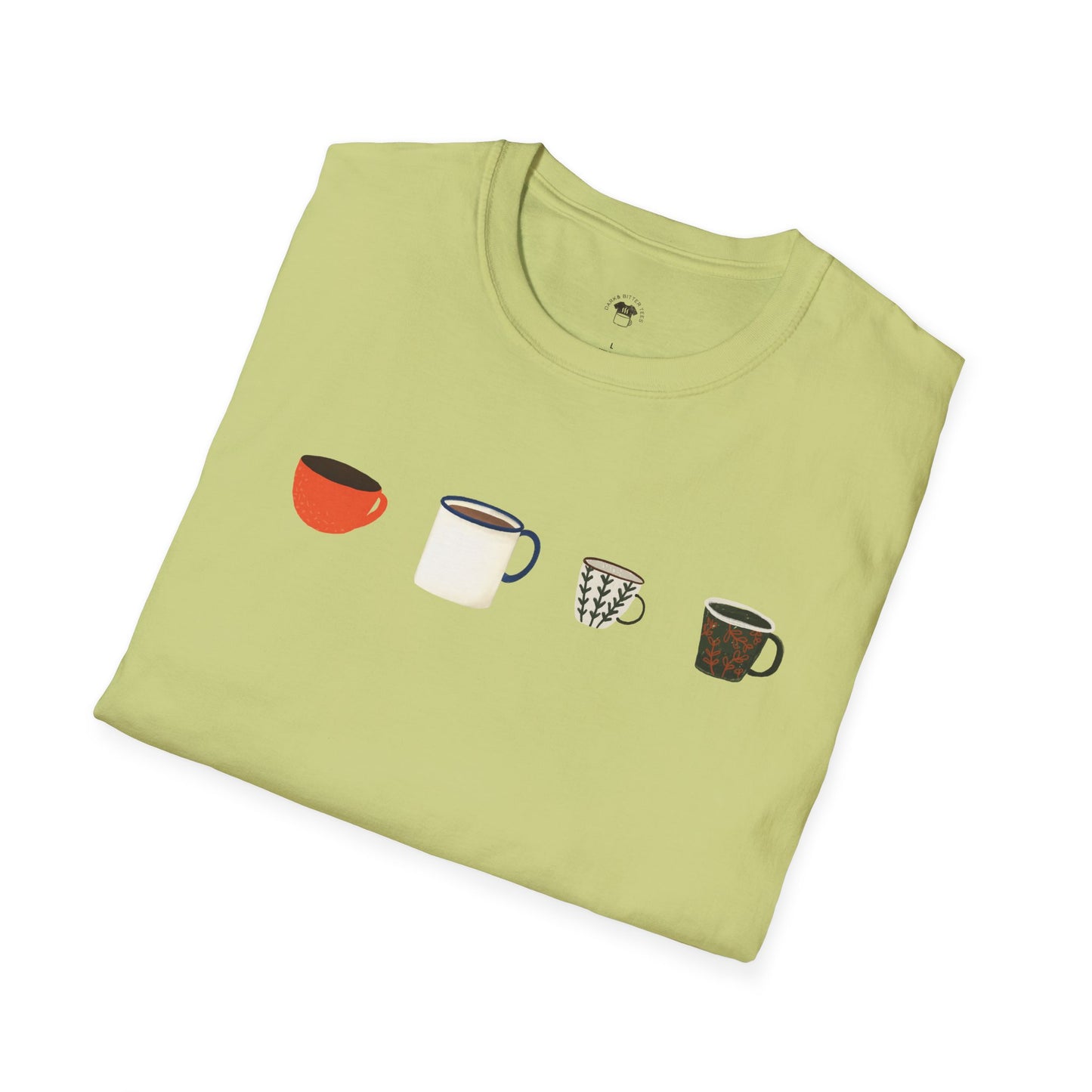 Coffee mugs and cups 1, Coffee Lover Unisex T-Shirt, Funny Coffee Tee, Cute Gift for Baristas, Coffee Obsessed Apparel, Casual Everyday Wear