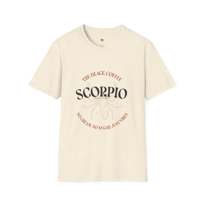 Scorpio coffee, Coffee Lover Unisex T-Shirt, Funny Coffee Tee, Cute Gift for Baristas, Coffee Obsessed Apparel, Casual Everyday Wear