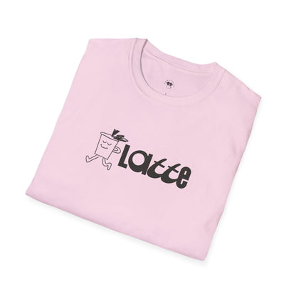 Latte, Coffee Lover Unisex T-Shirt, Funny Coffee Tee, Cute Gift for Baristas, Coffee Obsessed Apparel, Casual Everyday Wear