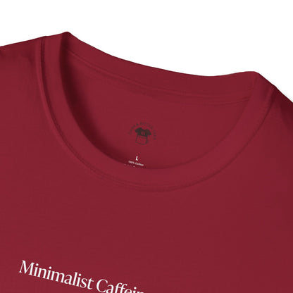 Minimalist Caffeine Club, Coffee Lover Unisex T-Shirt, Funny Coffee Tee, Cute Gift for Baristas, Coffee Obsessed Apparel, Casual Everyday Wear