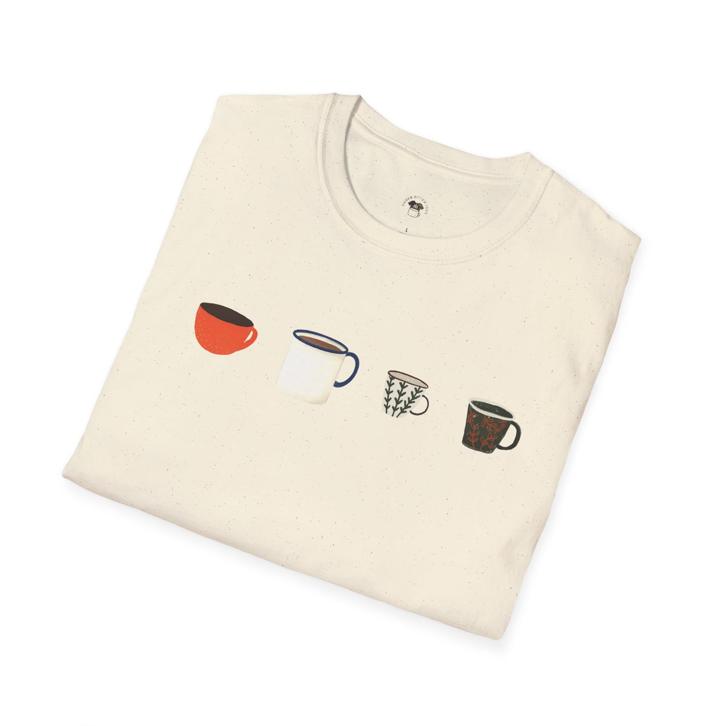 Coffee mugs and cups 1, Coffee Lover Unisex T-Shirt, Funny Coffee Tee, Cute Gift for Baristas, Coffee Obsessed Apparel, Casual Everyday Wear