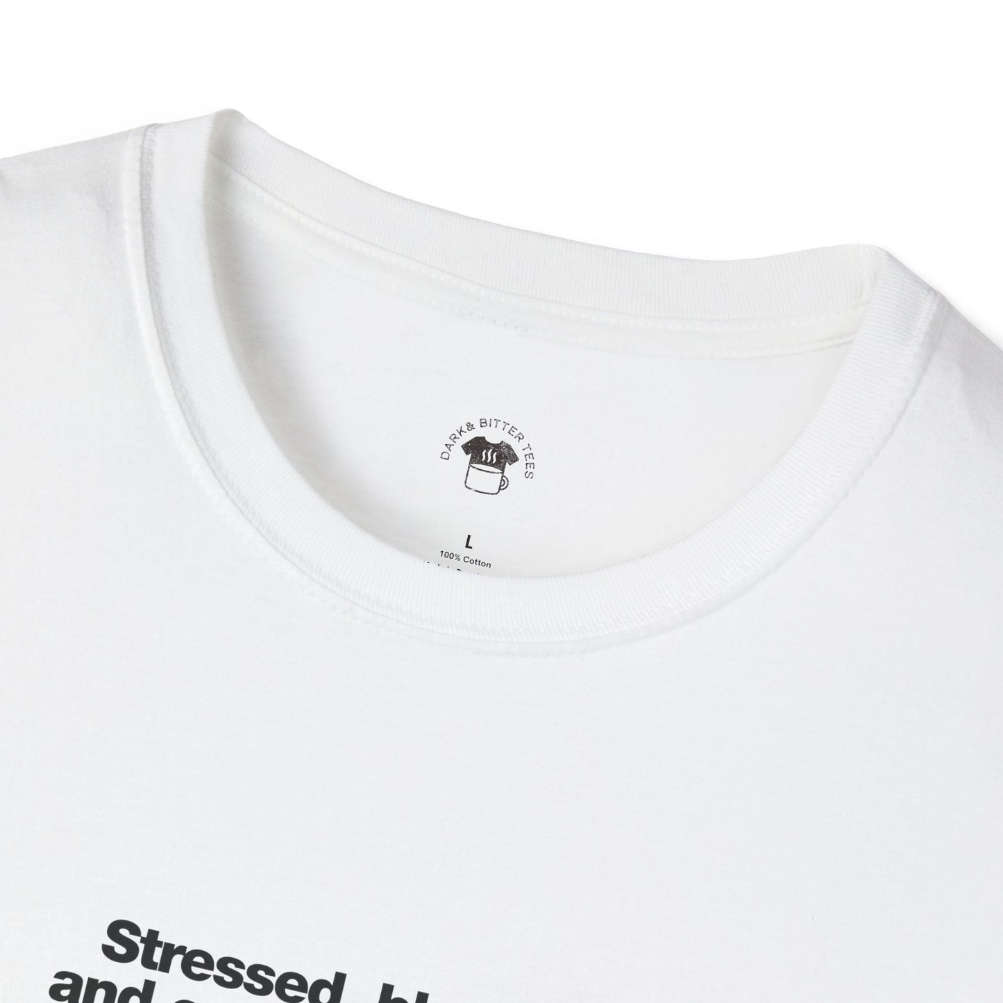 Stressed, Blessed and Coffee Obsessed, Coffee Lover Unisex T-Shirt, Funny Coffee Tee, Cute Gift for Baristas, Coffee Obsessed Apparel, Casual Everyday Wear