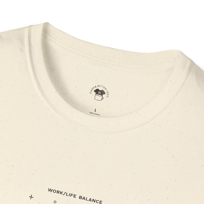 Work life balance, Coffee Lover Unisex T-Shirt, Funny Coffee Tee, Cute Gift for Baristas, Coffee Obsessed Apparel, Casual Everyday Wear