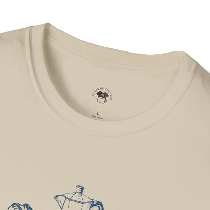 Fast strong Italian, Coffee Lover Unisex T-Shirt, Funny Coffee Tee, Cute Gift for Baristas, Coffee Obsessed Apparel, Casual Everyday Wear