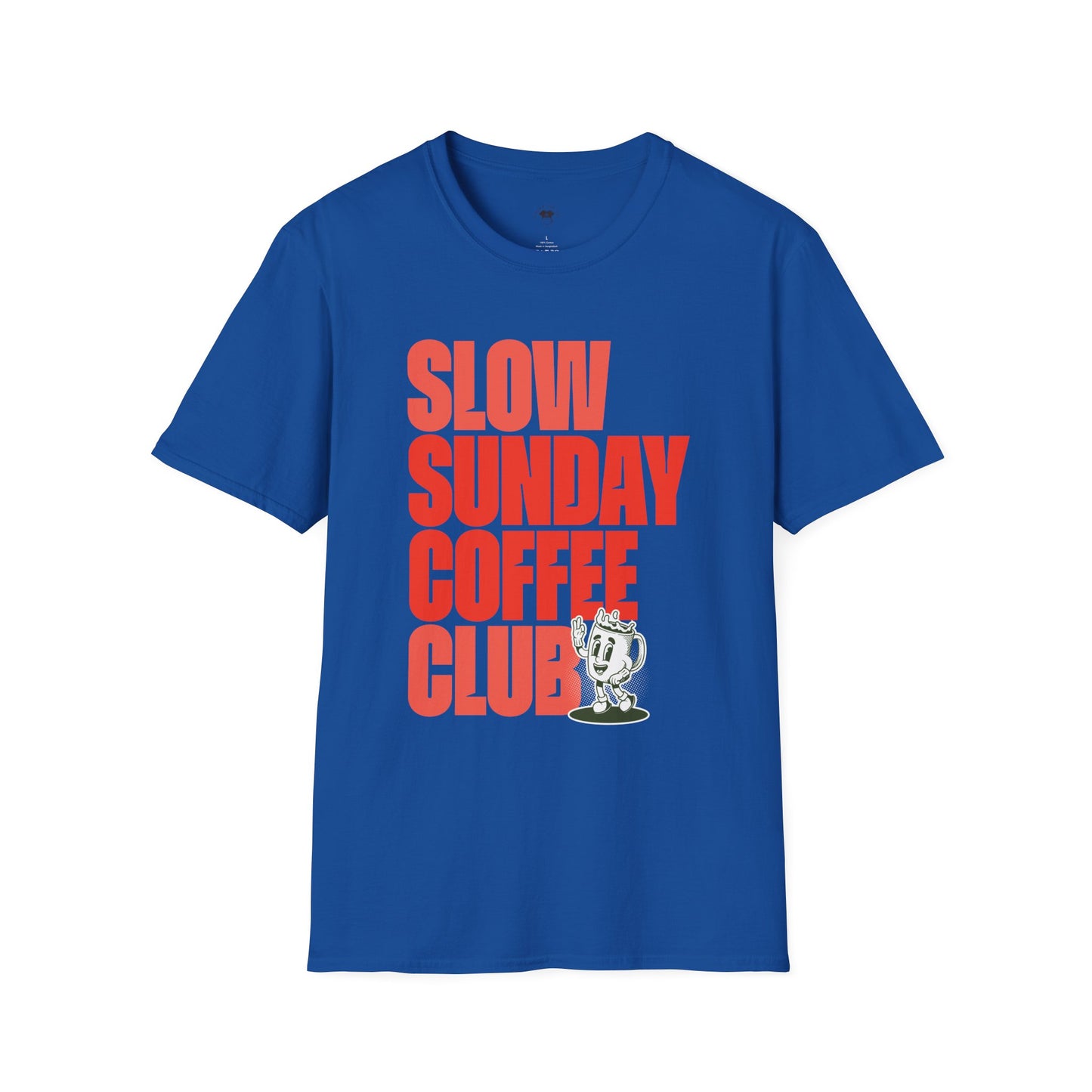 Slow Sunday coffee club, Coffee Lover Unisex T-Shirt, Funny Coffee Tee, Cute Gift for Baristas, Coffee Obsessed Apparel, Casual Everyday Wear