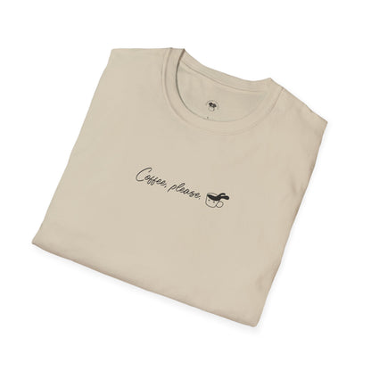 Coffee please, Coffee Lover Unisex T-Shirt, Funny Coffee Tee, Cute Gift for Baristas, Coffee Obsessed Apparel, Casual Everyday Wear