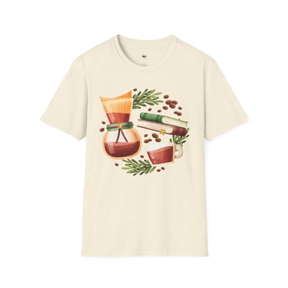 Retro Chemex, Coffee Lover Unisex T-Shirt, Funny Coffee Tee, Cute Gift for Baristas, Coffee Obsessed Apparel, Casual Everyday Wear