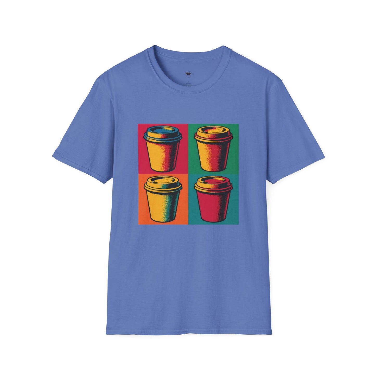 Warhol pop art to go coffee cup, Coffee Lover Unisex T-Shirt, Funny Coffee Tee, Cute Gift for Baristas, Coffee Obsessed Apparel, Casual Everyday Wear