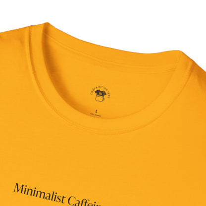 Minimalist Caffeine Club, Coffee Lover Unisex T-Shirt, Funny Coffee Tee, Cute Gift for Baristas, Coffee Obsessed Apparel, Casual Everyday Wear