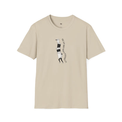 One cup away from a personality, Coffee Lover Unisex T-Shirt, Funny Coffee Tee, Cute Gift for Baristas, Coffee Obsessed Apparel, Casual Everyday Wear