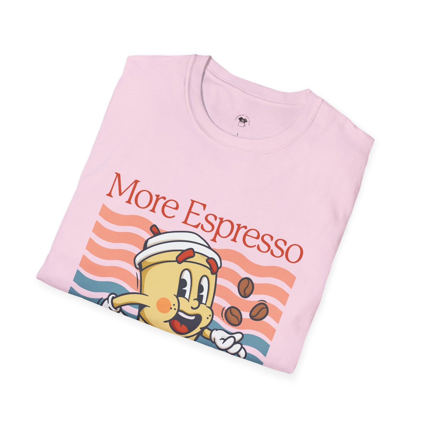 More espresso less depresso, Coffee Lover Unisex T-Shirt, Funny Coffee Tee, Cute Gift for Baristas, Coffee Obsessed Apparel, Casual Everyday Wear