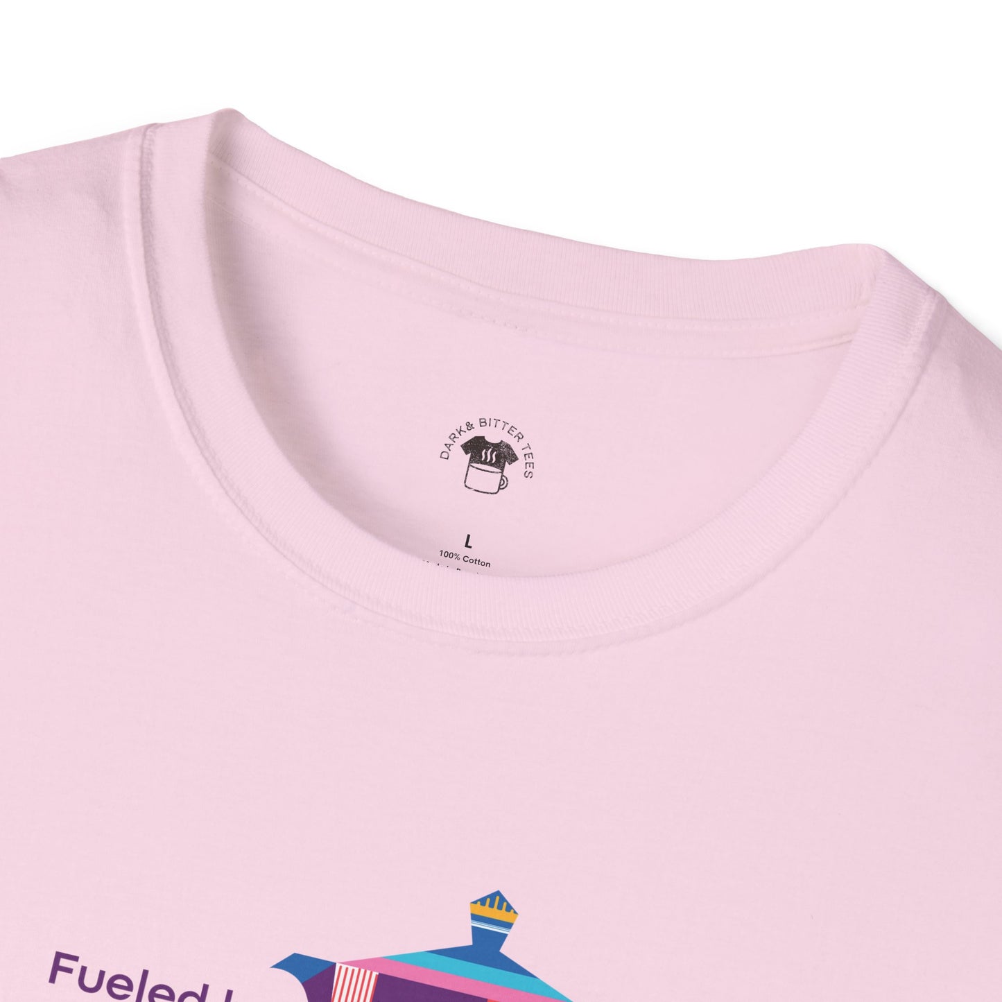 Fueled by coffee and creativity, Coffee Lover Unisex T-Shirt, Funny Coffee Tee, Cute Gift for Baristas, Coffee Obsessed Apparel, Casual Everyday Wear