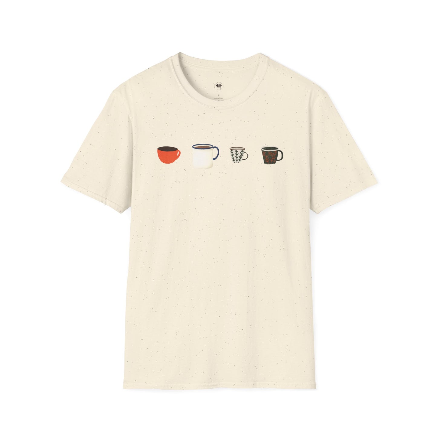 Coffee mugs and cups 1, Coffee Lover Unisex T-Shirt, Funny Coffee Tee, Cute Gift for Baristas, Coffee Obsessed Apparel, Casual Everyday Wear