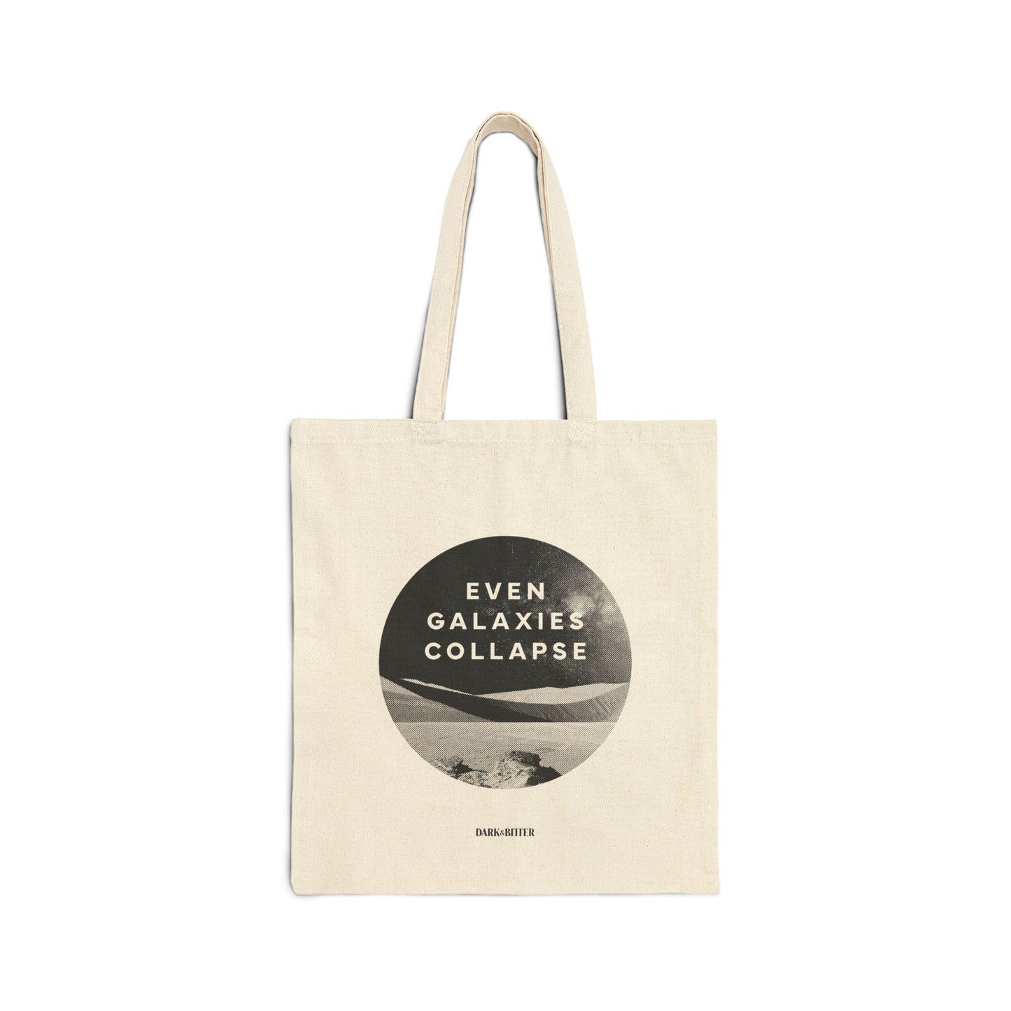 Even galaxies collapse Tote bag