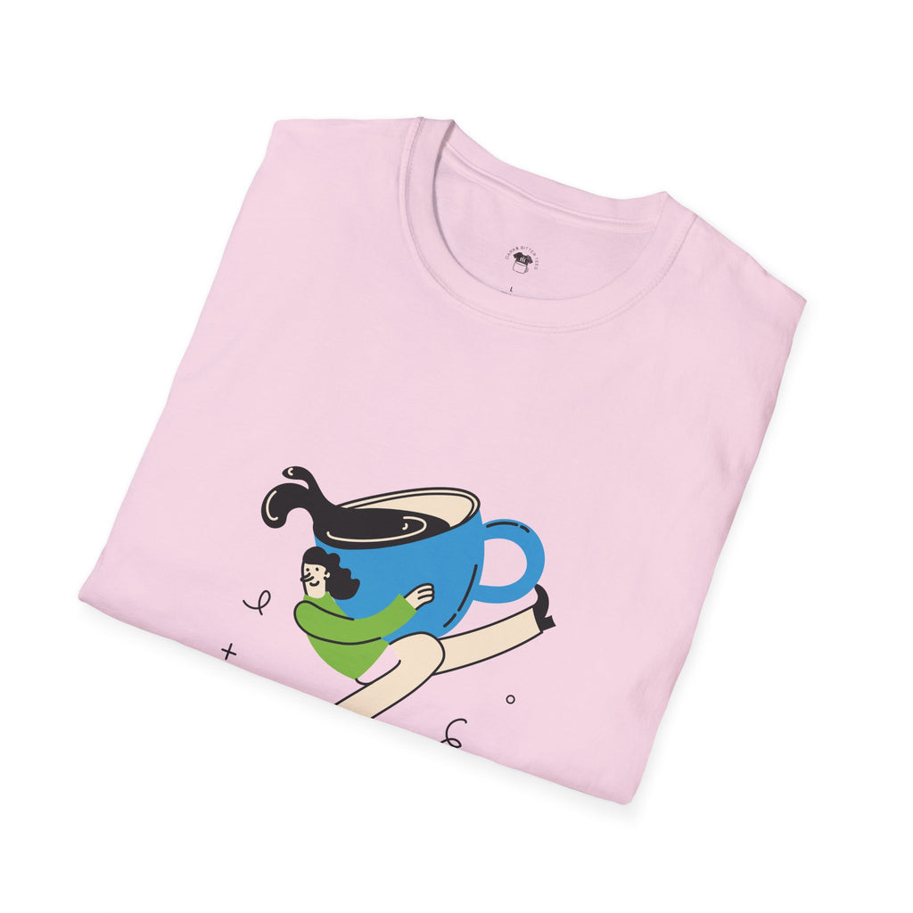 A Latte to handle, Coffee Lover Unisex T-Shirt, Funny Coffee Tee, Cute Gift for Baristas, Coffee Obsessed Apparel, Casual Everyday Wear