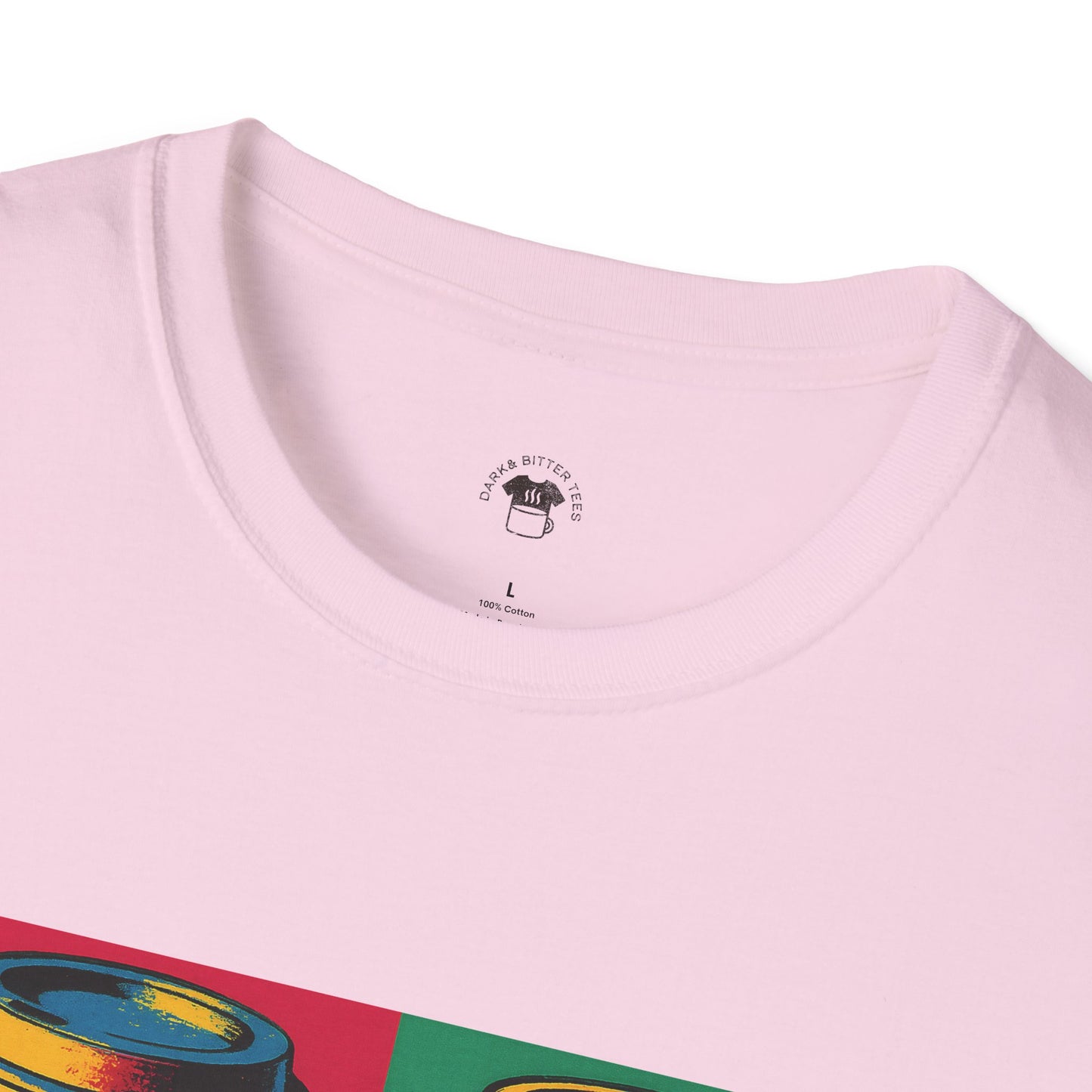 Warhol pop art to go coffee cup, Coffee Lover Unisex T-Shirt, Funny Coffee Tee, Cute Gift for Baristas, Coffee Obsessed Apparel, Casual Everyday Wear