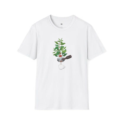 Portafilter, Coffee Lover Unisex T-Shirt, Funny Coffee Tee, Cute Gift for Baristas, Coffee Obsessed Apparel, Casual Everyday Wear