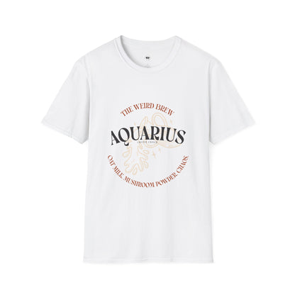 Aquarius coffee, Coffee Lover Unisex T-Shirt, Funny Coffee Tee, Cute Gift for Baristas, Coffee Obsessed Apparel, Casual Everyday Wear