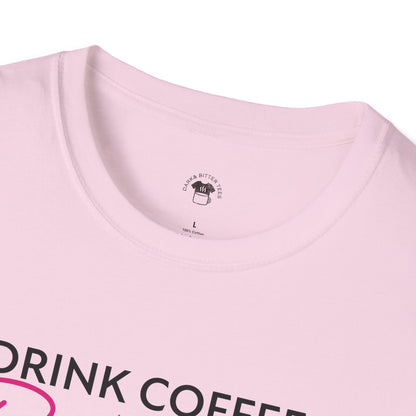 Drink coffee read books be happy, Coffee Lover Unisex T-Shirt, Funny Coffee Tee, Cute Gift for Baristas, Coffee Obsessed Apparel, Casual Everyday Wear