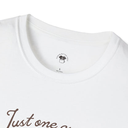 Just One Cup Graphic Tee, Coffee Lover Unisex T-Shirt, Funny Coffee Tee, Cute Gift for Baristas, Coffee Obsessed Apparel, Casual Everyday Wear