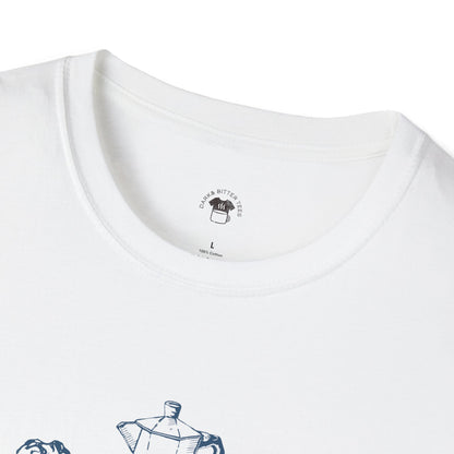 Fast strong Italian, Coffee Lover Unisex T-Shirt, Funny Coffee Tee, Cute Gift for Baristas, Coffee Obsessed Apparel, Casual Everyday Wear