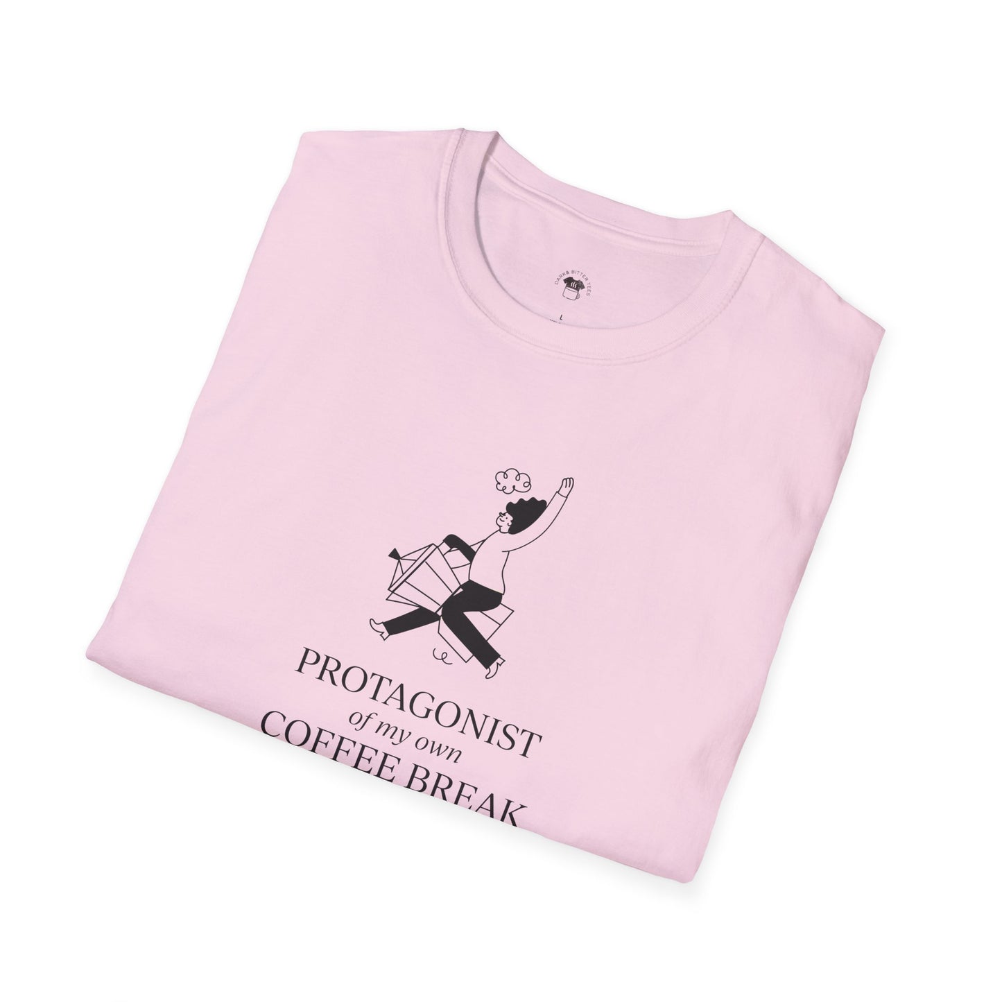 Protagonist of my coffee break, Coffee Lover Unisex T-Shirt, Funny Coffee Tee, Cute Gift for Baristas, Coffee Obsessed Apparel, Casual Everyday Wear