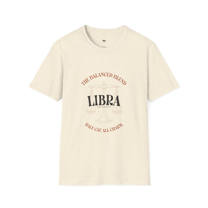 Libra coffee, Coffee Lover Unisex T-Shirt, Funny Coffee Tee, Cute Gift for Baristas, Coffee Obsessed Apparel, Casual Everyday Wear