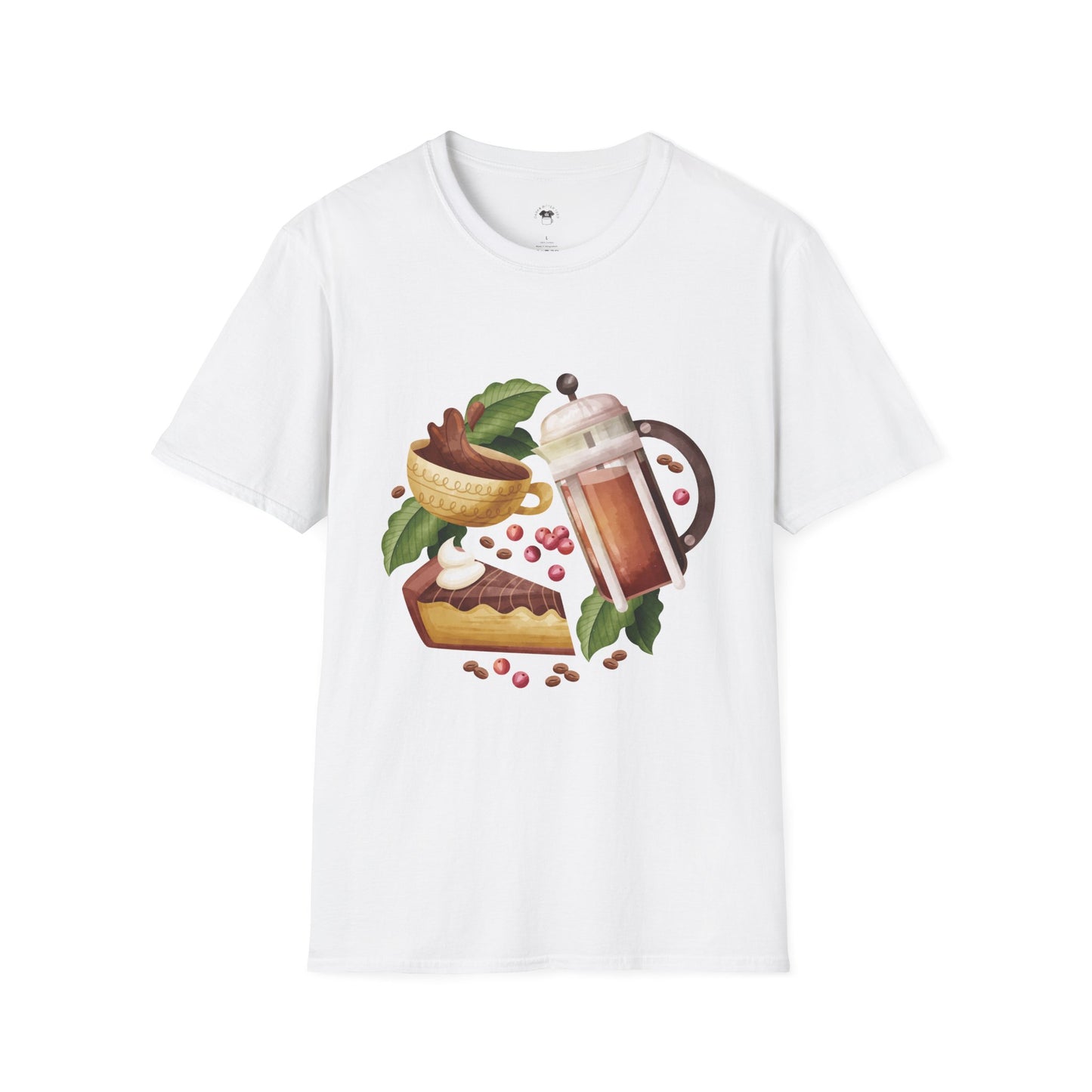 Retro French Press, Coffee Lover Unisex T-Shirt, Funny Coffee Tee, Cute Gift for Baristas, Coffee Obsessed Apparel, Casual Everyday Wear