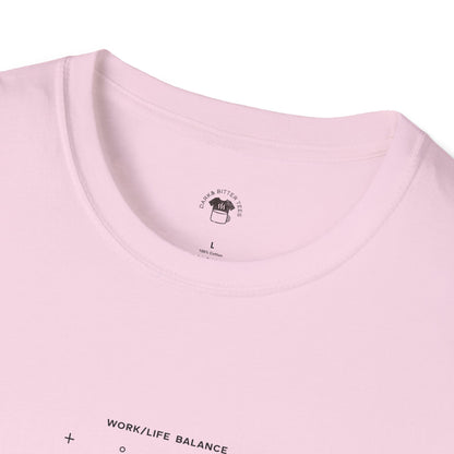 Work life balance, Coffee Lover Unisex T-Shirt, Funny Coffee Tee, Cute Gift for Baristas, Coffee Obsessed Apparel, Casual Everyday Wear