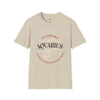 Aquarius coffee, Coffee Lover Unisex T-Shirt, Funny Coffee Tee, Cute Gift for Baristas, Coffee Obsessed Apparel, Casual Everyday Wear